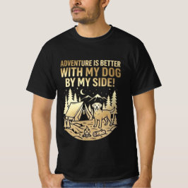 Äventyr är bättre med min hund Golden Retriever T Shirt