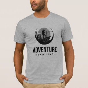 Äventyr är Calling Inspirational Äventyr Hike T Shirt