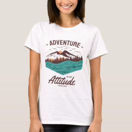 Äventyr är en Attitude Camping och Äventyr T Shirt