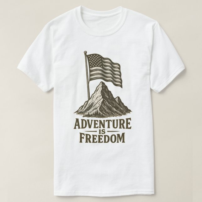 Äventyr är Frihetspartiotisk design T Shirt (Design framsida)