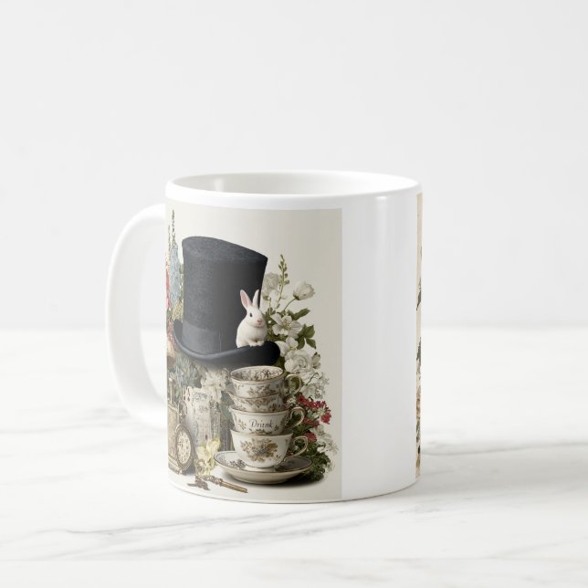 Äventyr av Alice Whimsy-mugg Kaffemugg (Framsida vänster)