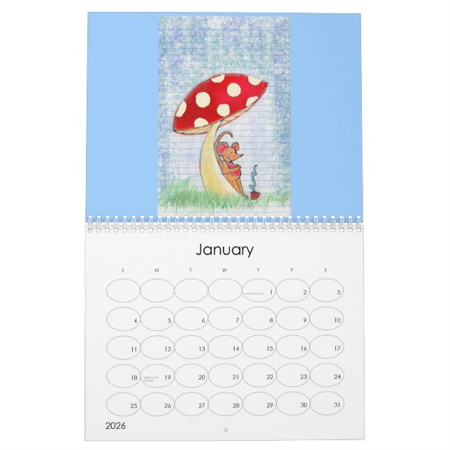 Äventyr av den Carefree tucken Kalender (Jan 2026)