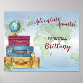 Äventyr Awaitcase Farewell Flytta Party Poster
