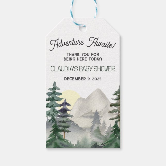 Äventyr Awaits! Berg och skog, Tack Presentetikett (Framsidan)