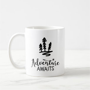 Äventyr Awaits Camping Forest Kaffemugg
