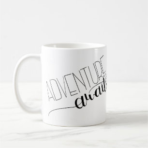 Äventyr Awaits Hand-Lettered Mugg
