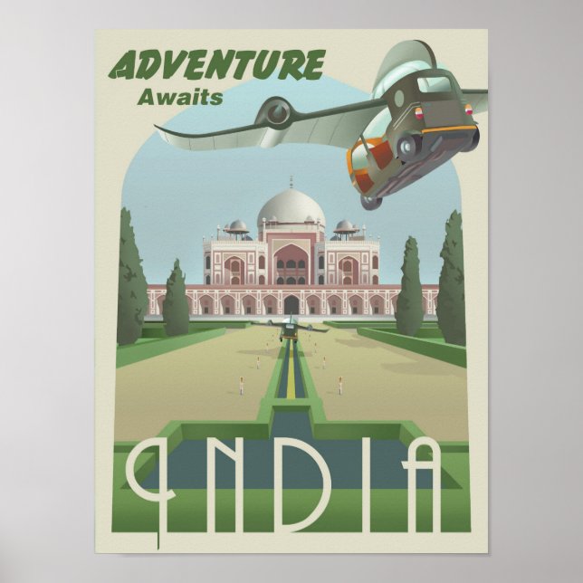 Äventyr Awaits i Indien Poster (Framsidan)