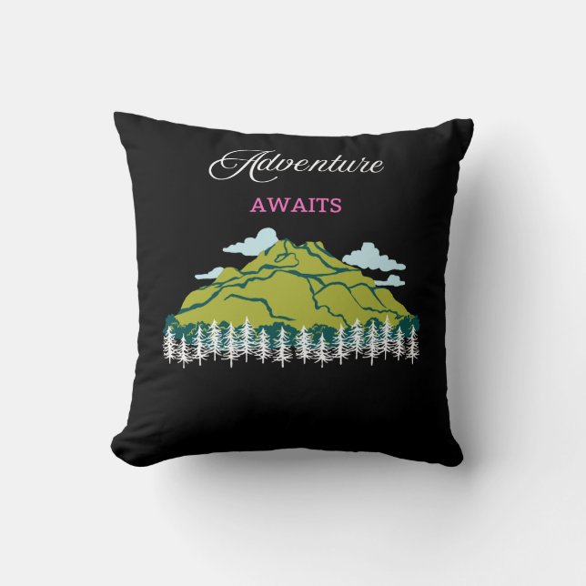 Äventyr Awaits Kudde (Framsida)