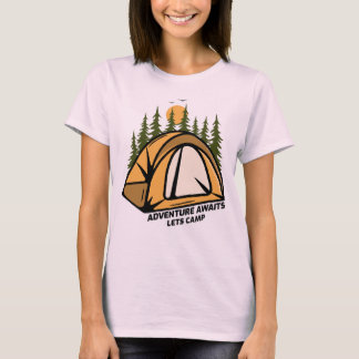 ÄVENTYR AWAITS LETS CAMP T SHIRT