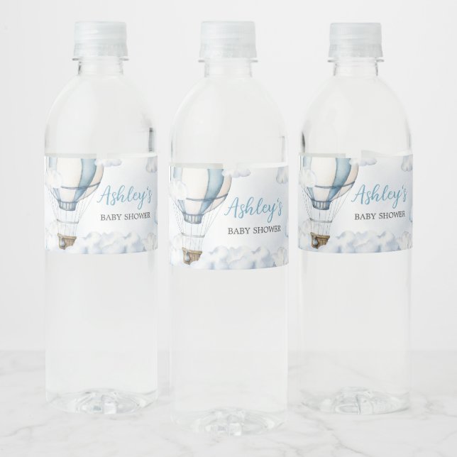 Äventyr Awaits Luftballong Vattenflaskor Etikett (Flaskor)