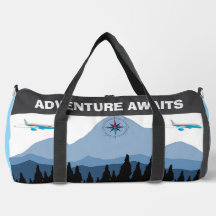 Äventyr Awaits Mountain Skyline Travel Bag