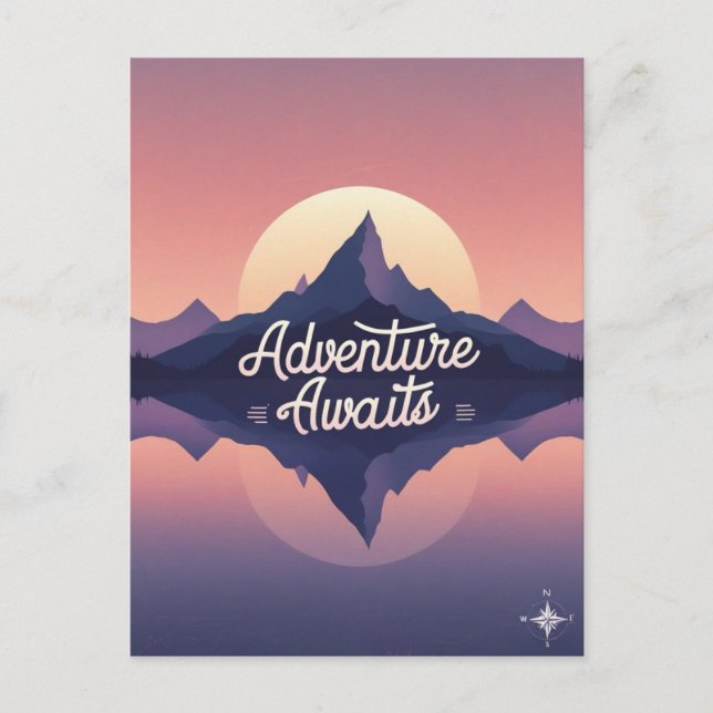 Äventyr Awaits naturskyddskort Vykort (Framsida)