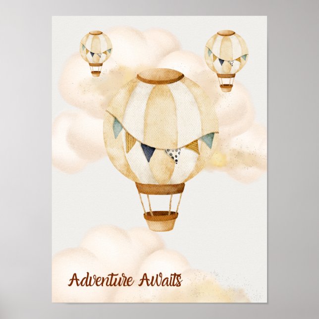 Äventyr Awaits Neutralt Poster (Framsidan)