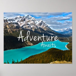 Äventyr Awaits Peyto Sjö Poster