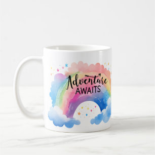 Äventyr Awaits Rainbow Kaffemugg
