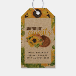 Äventyr Awaits Rustic Sunwers Möhippa Presentetikett