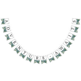 Äventyr Awaits rustika berg Vimplar