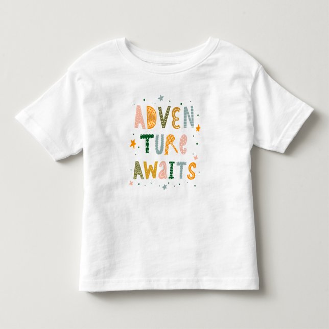 Äventyr Awaits T Shirt (Framsida)