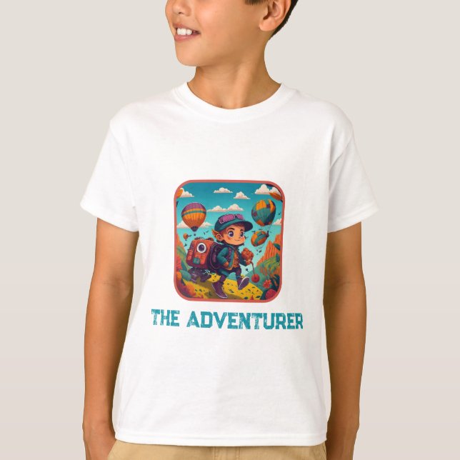 Äventyr Awaits T Shirt (Framsida)