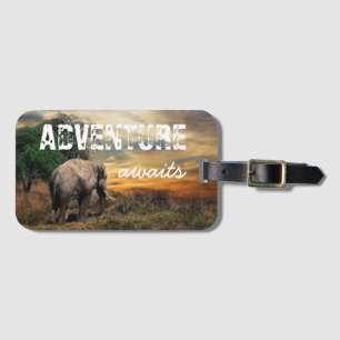 ’Äventyr Awaits’ Thailand Elephant Bagagebricka