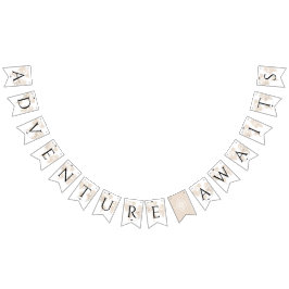 Äventyr Awaits TRAVEL världskarta studenten Vimplar