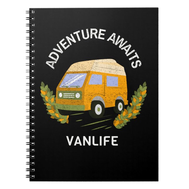 Äventyr Awaits VanLife Anteckningsbok (Framsidan)
