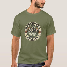 Äventyr Awaits - Vintage utomhus T-Shirt