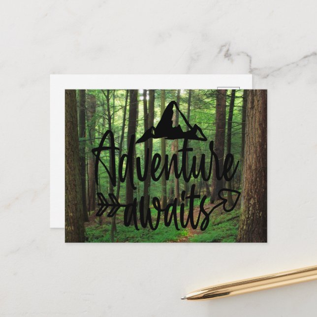 Äventyr Awaits Vykort (Fram/Back In Situ)