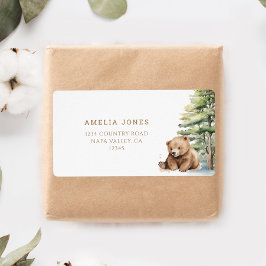 Äventyr Awaits Woodland Bear Shipping Adress Fraktsedel