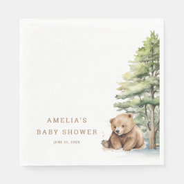 Äventyr Awaits Woodland Nalle Pappersservett