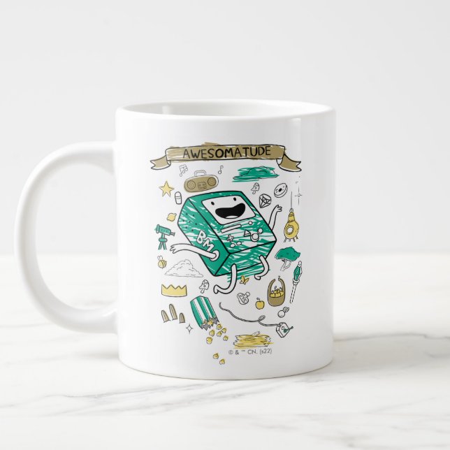 Äventyr | "Awesomatud" BMO Sketch Jumbo Mugg (Vänster)