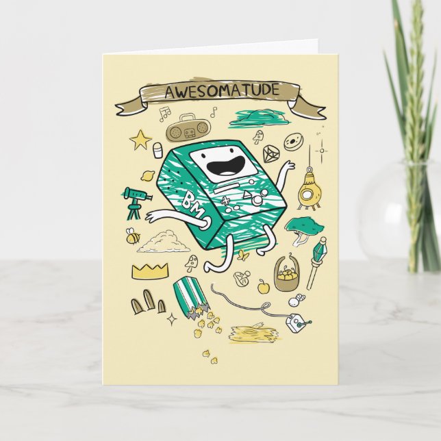 Äventyr | "Awesomatud" BMO Sketch Kort (Framsida)