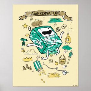 Äventyr "Awesomatud" BMO Sketch Poster