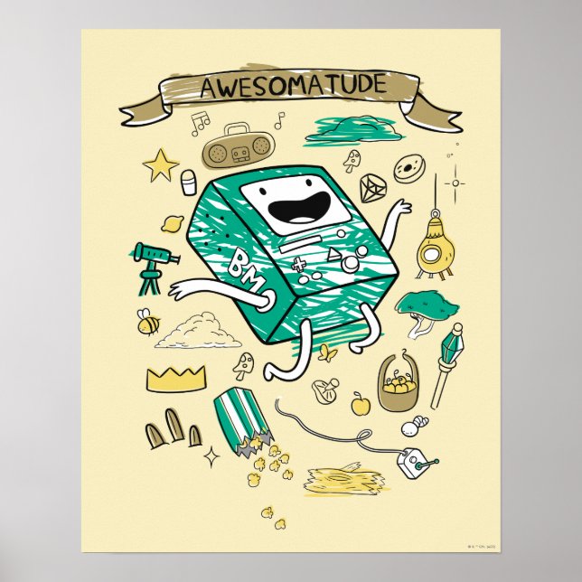 Äventyr | "Awesomatud" BMO Sketch Poster (Framsidan)