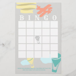 Äventyr Baby Shower Bingo Brevpapper