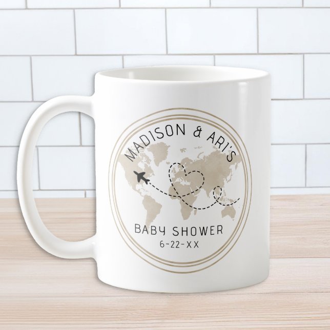 Äventyr Baby Shower Coffee Mugg (Baby Shower Mug Favor or Party Games Gift)