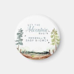 Äventyr Baby Shower Magnet