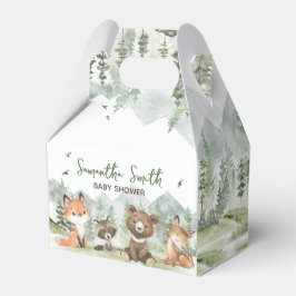Äventyr Begin Woodland Animals Baby Shower Presentaskar