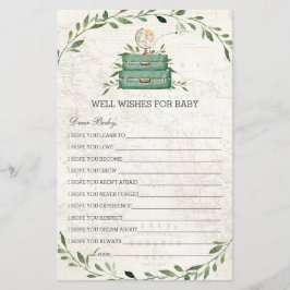 Äventyr Begins Luggage Greenery Önskemål för Baby