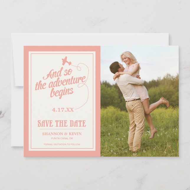 Äventyr Begins | Mål - Spara datum Datumet (Framsida)