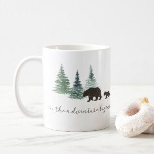 Äventyr Begins Mamma och Baby Bear Coffee Mugg