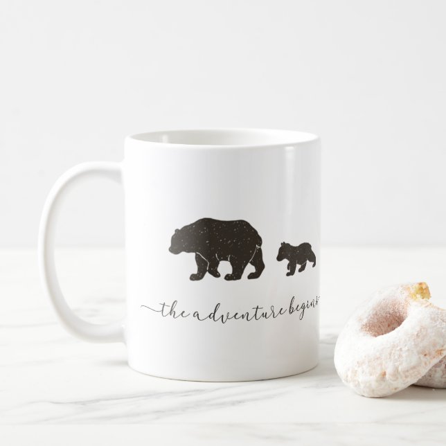 Äventyr Begins Mamma och Baby Bear Kaffemugg (Med munk)