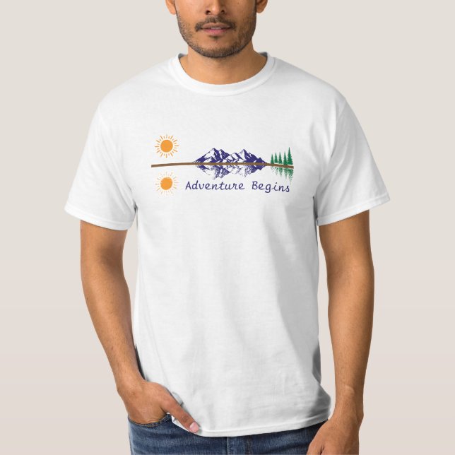 Äventyr Begins T Shirt (Framsida)