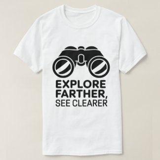 Äventyr Binokulärcitattecken för utomhusbruk T Shirt