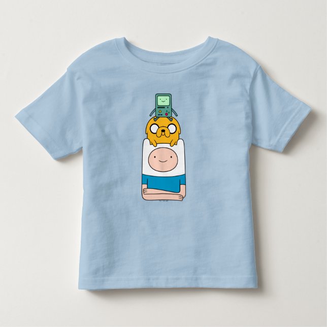 Äventyr | BMO, Jake och Finn T-Shirt (Framsida)