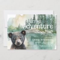 Äventyr börjar Baby Bear Unge Baby Shower för