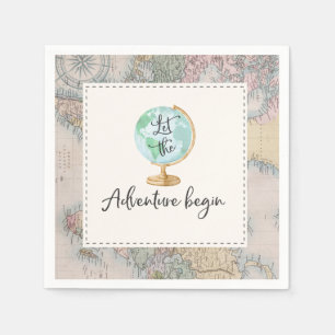Äventyr börjar baby showerpartyservetten pappersservett