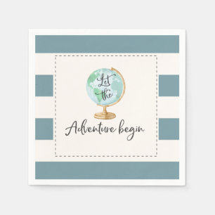 Äventyr börjar baby showerpartyservetten pappersservett