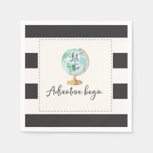 Äventyr börjar baby showerpartyservetten pappersservett