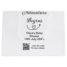 Äventyr börjar babydussskanning QR-kod hjärta si